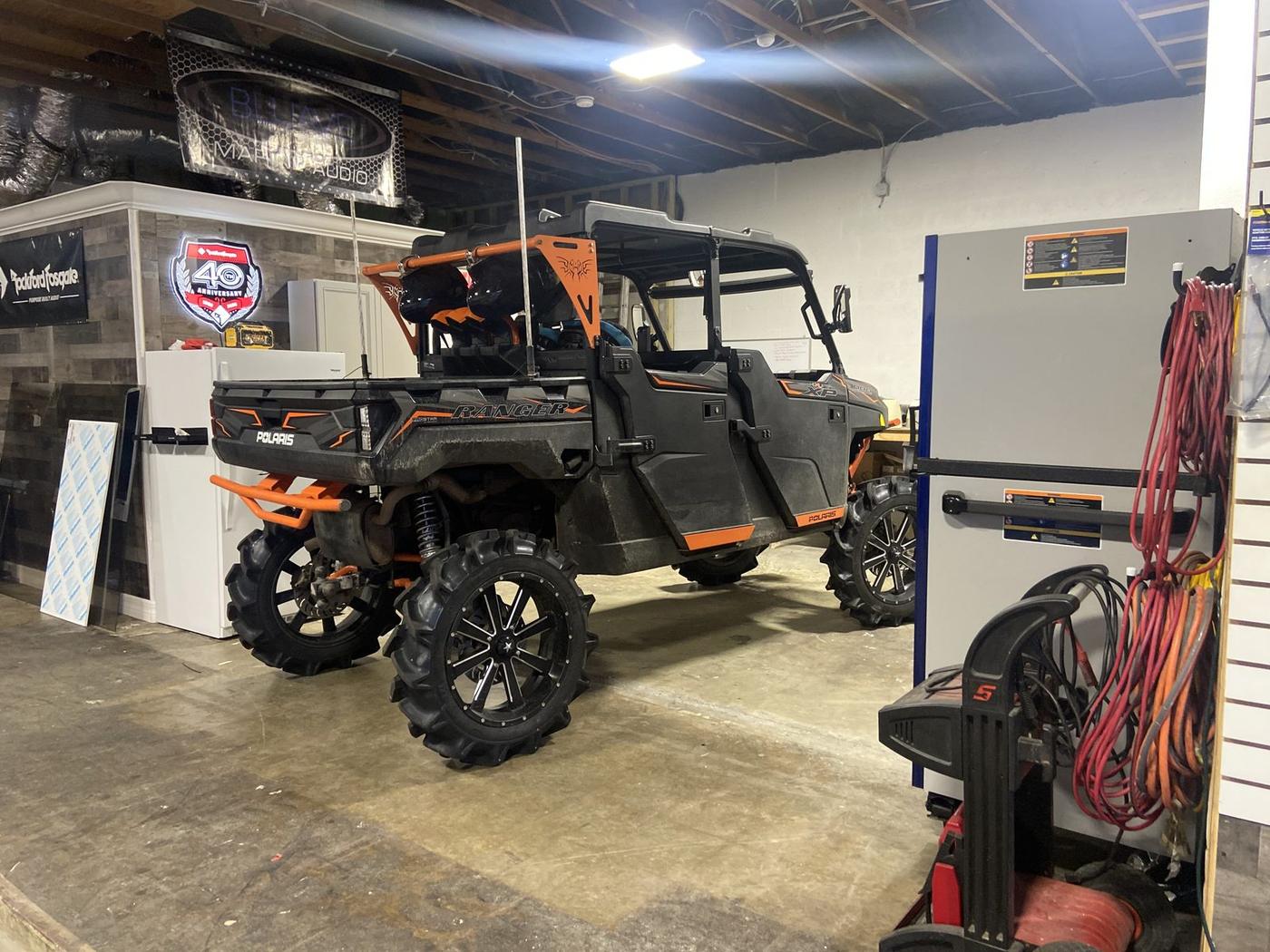 Orange Polaris Ranger in the SoundWorkZ shop